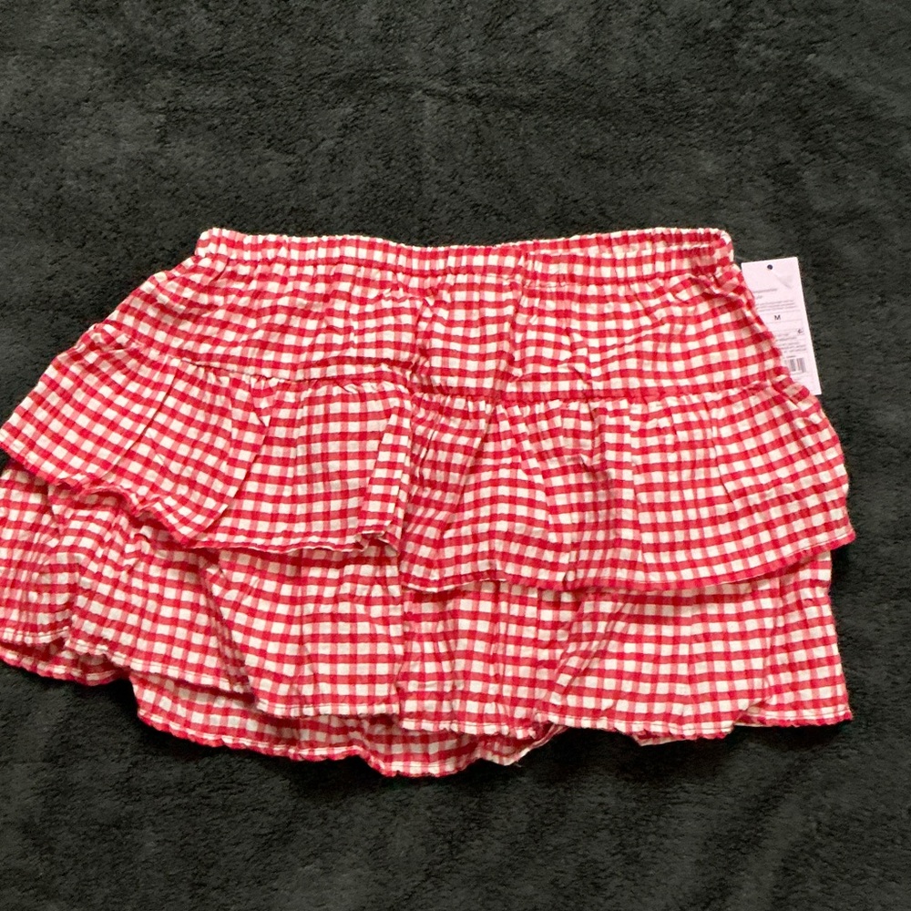 Target Red and White Gingham Skirt